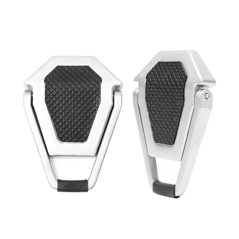 Compact folding aluminum alloy laptop stand bracket in silver and white colours