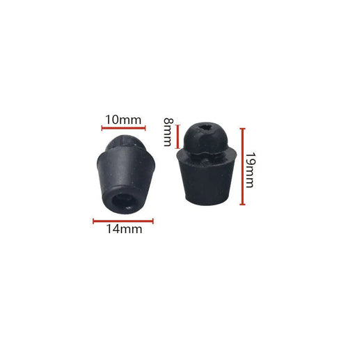 Ten rubber automobile damper buffer clips in X16 colour for vehicle shock absorption