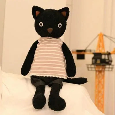 Dressing kitty plush toy in one of ten styles, ultra-soft short plush, PP cotton filling, available in 25cm to 75cm heights