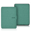 Linen leather textured hard case for Kindle Paperwhite in multiple colour options showing magnetic closure.