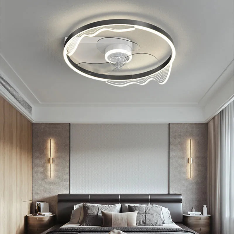 Simple modern Nordic-style white ceiling light with LED bulbs, designed for a child's bedroom.