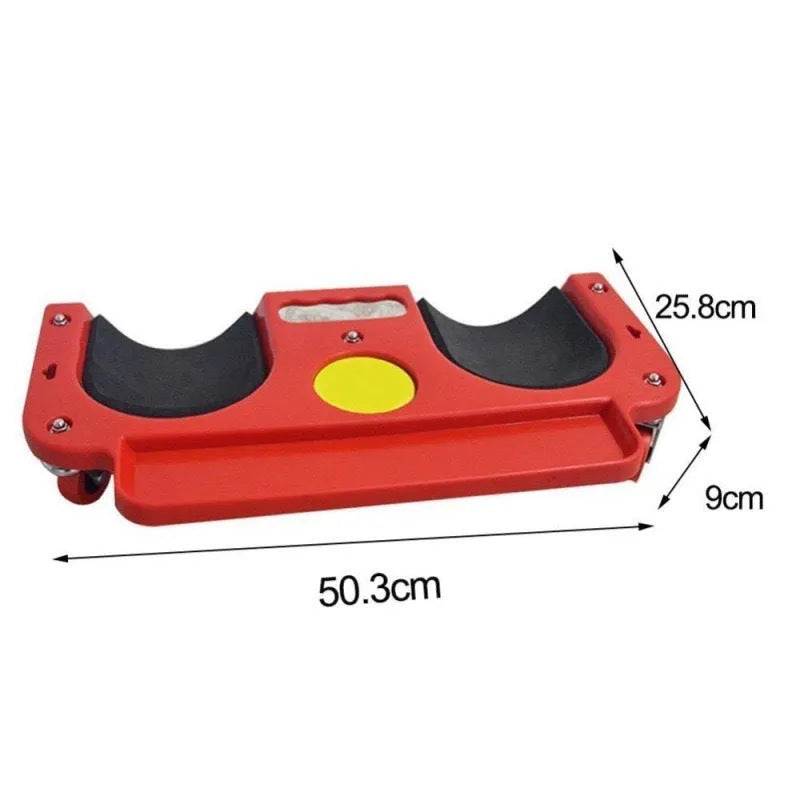 Car repair knee board with universal wheels plastic construction blue option