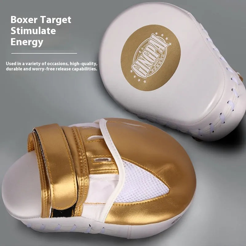 Vertical gold PU baffle target for boxer and martial arts training practice