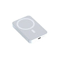 Pink magnetic wireless power bank with 20000mAh capacity showing dimensions 100x64x18mm
