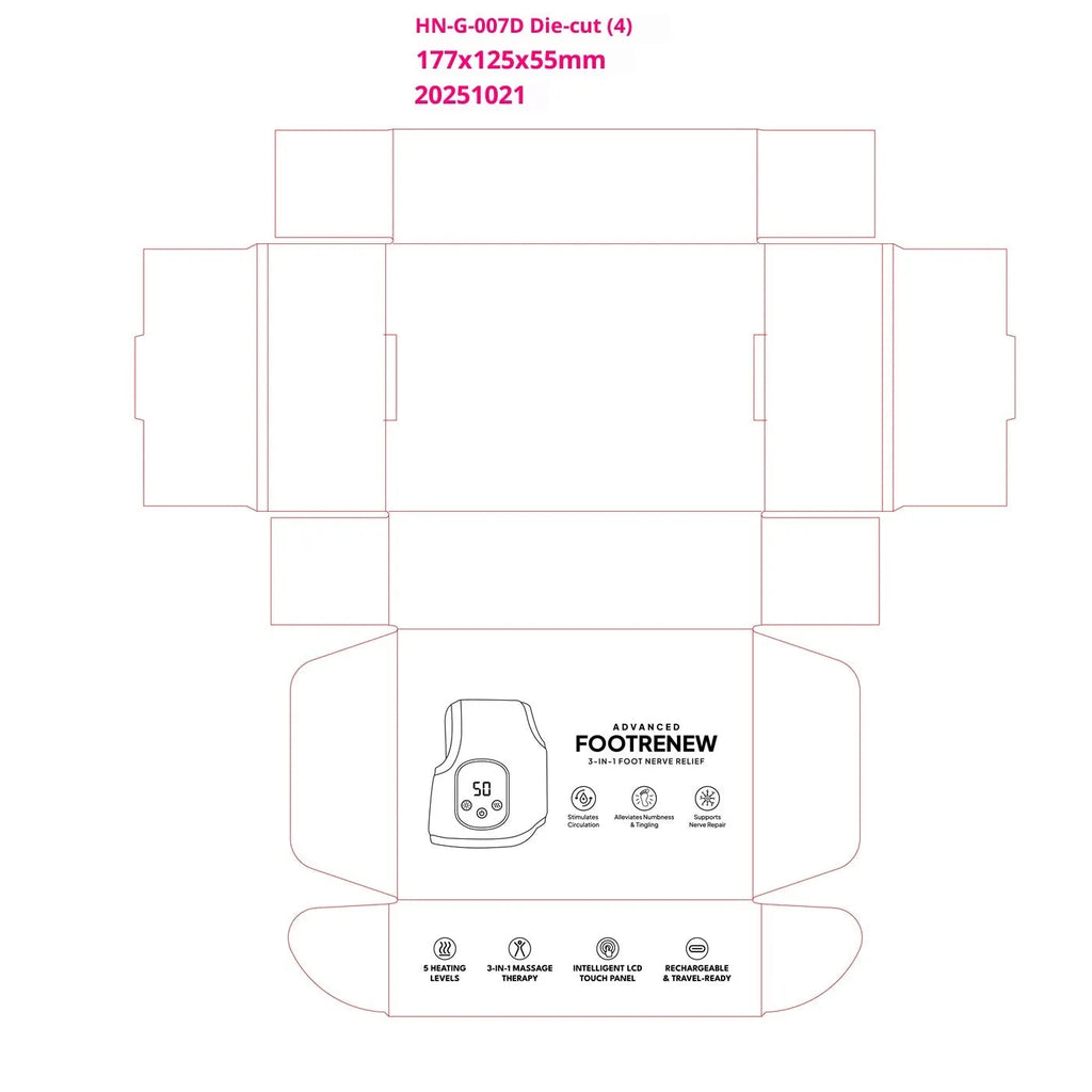 Grey electric heating ankle warmer massager with USB cable and computer control unit