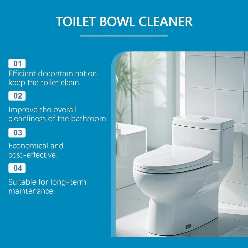 Four sachets of toilet cleaning powder showing 30g portions with 120g total weight