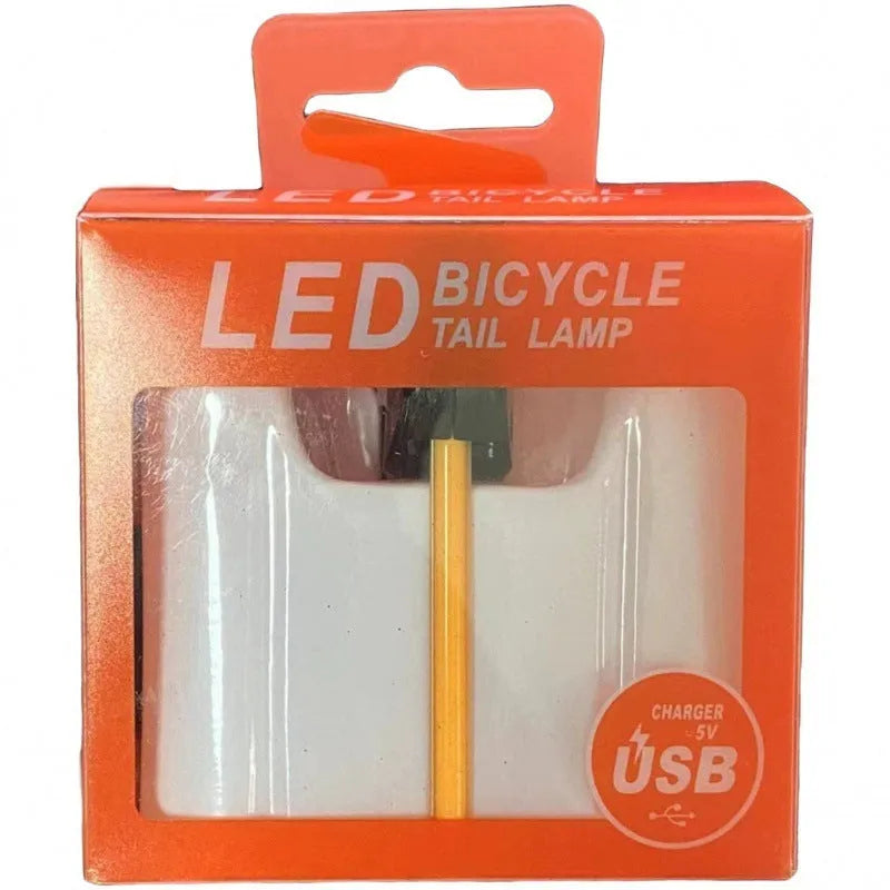 USB charging waterproof bicycle taillight modification kit in multiple colour options