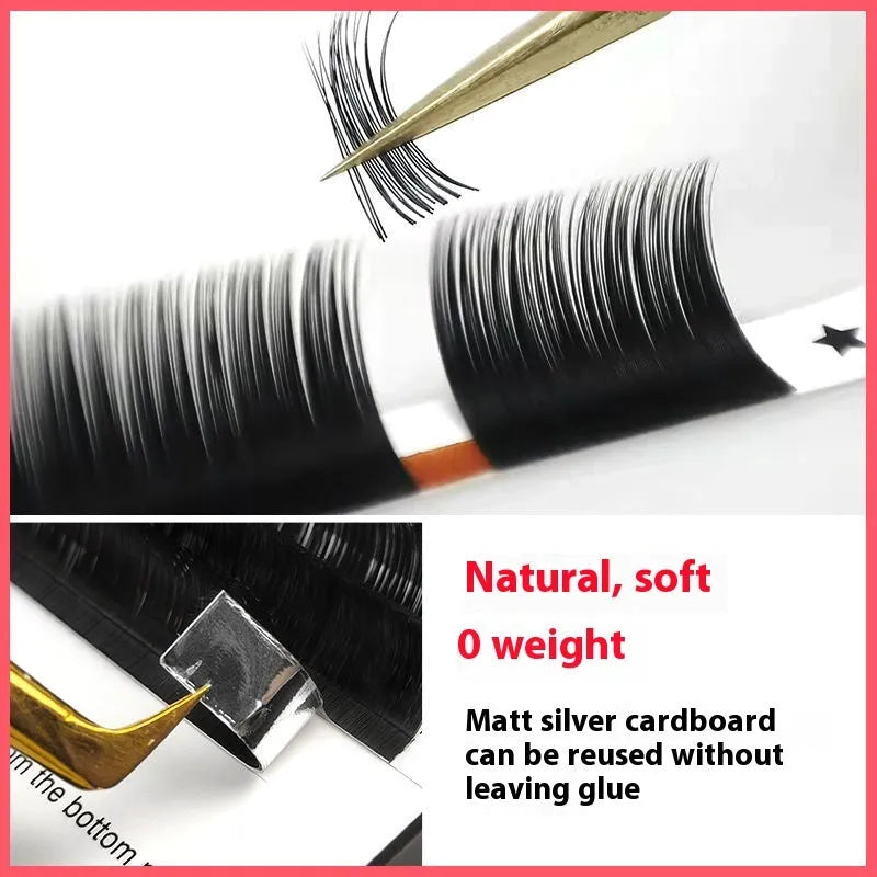 16-row dense false eyelashes made from mink hair showing multiple thickness and length options