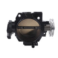 Aluminium throttle body for Honda K20A engine, showing 70mm bore, in black or silver finish