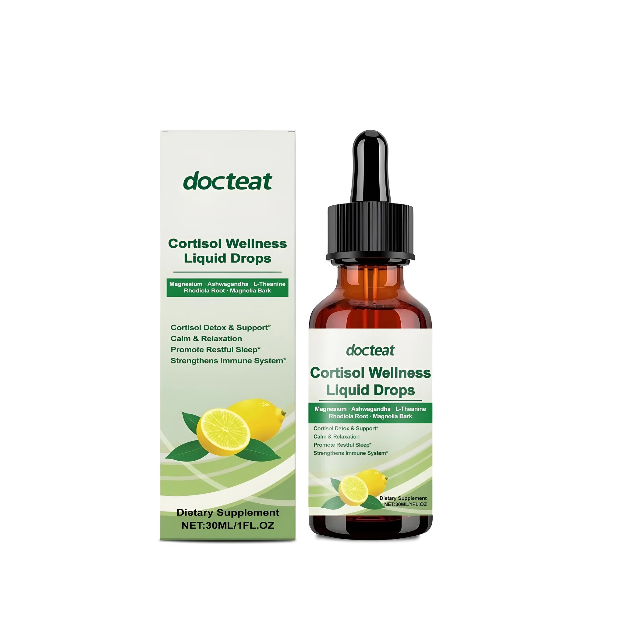 30ml bottle of body regulation supplement drops with traditional Chinese medicine extracts