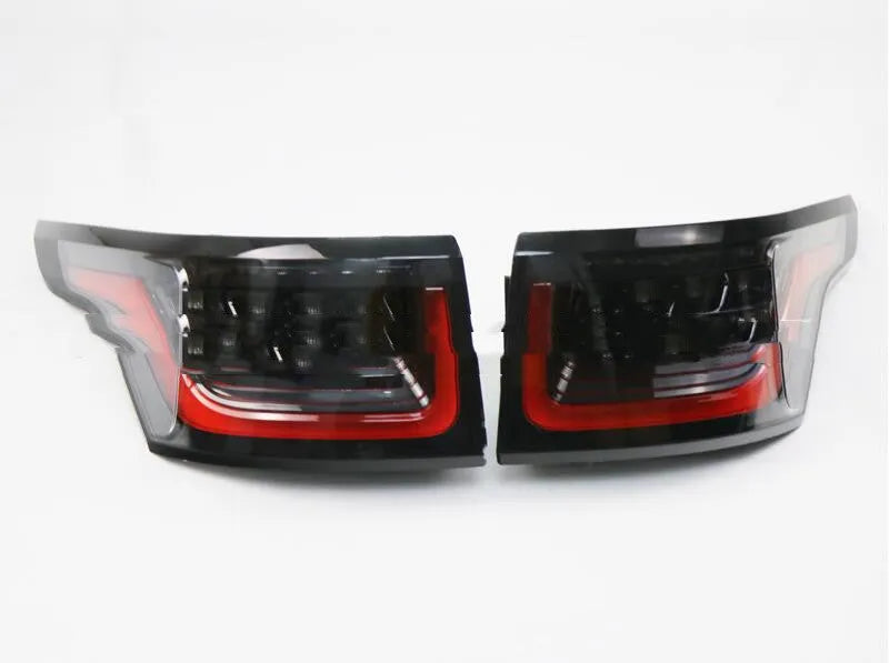 Pair of LED car brake light assemblies for rear bumper replacement on 2014-2020 vehicles.