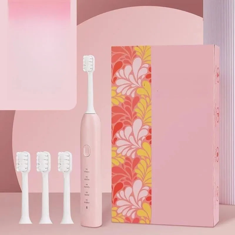 Yellow duck design electric toothbrush with USB charging port and soft bristle head