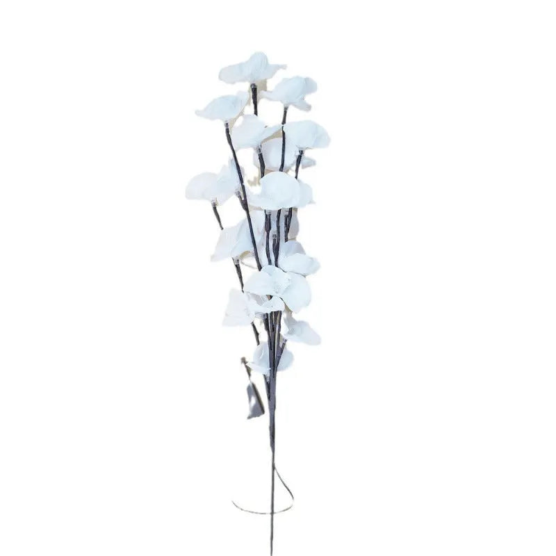 65cm long pink LED phalaenopsis branch decorative light on a dark background