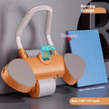 Abdominal wheel with elbow support showing automatic rebound mechanism for core fitness training