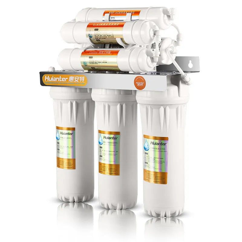 White plastic water purifier replacement filter element for household drinking water systems