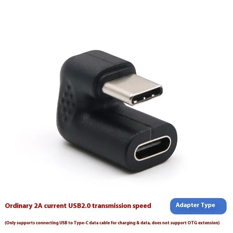 Pack of four white plastic U-Bend USB male to female adapter extension cables