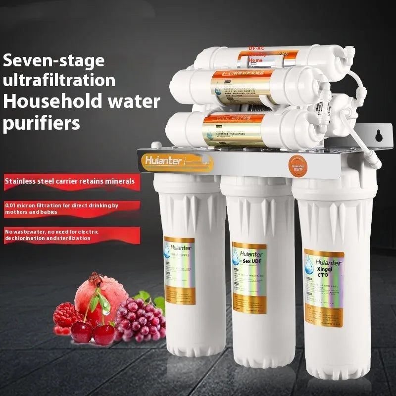 White plastic water purifier replacement filter element for household drinking water systems