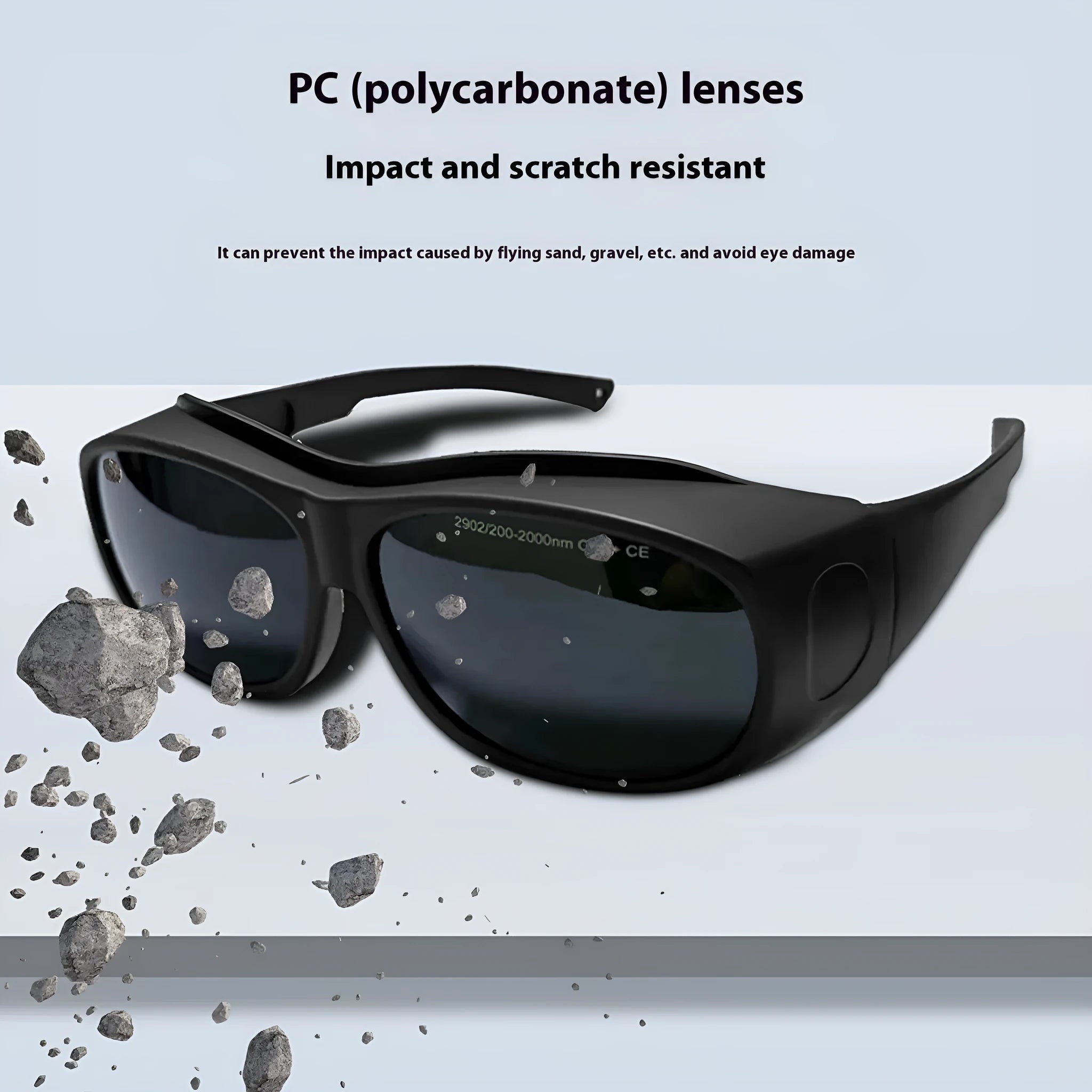 Photon skin rejuvenation and welding goggles with laser protection for 200-2000nm wavelengths