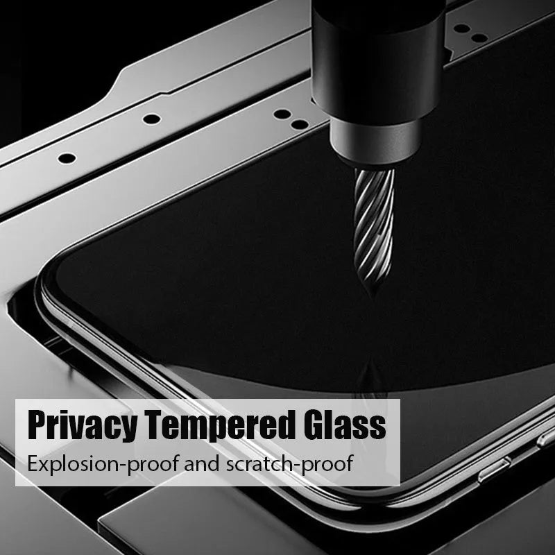 Anti-spy screen protector for Xiaomi Poco and Redmi Note smartphones with privacy protection
