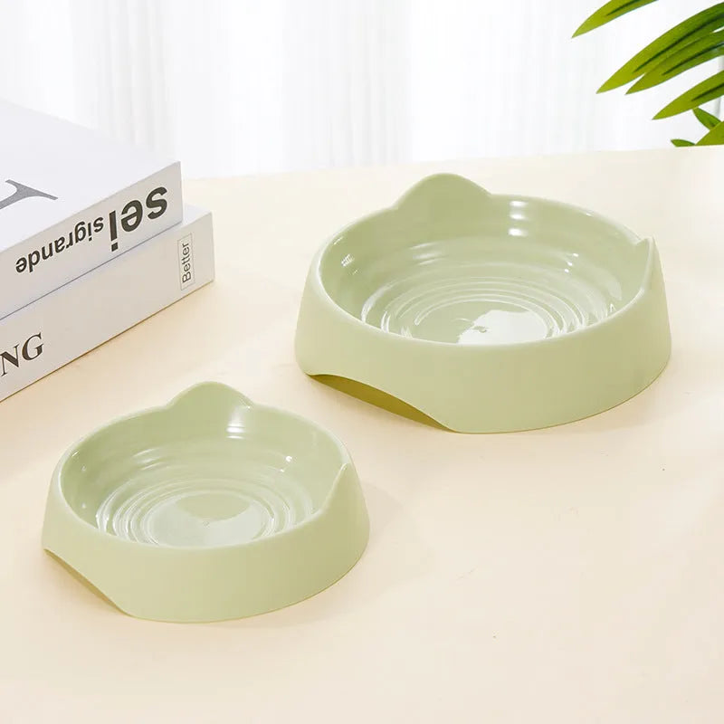 Ceramic dog slow feeder bowl with puzzle maze pattern in blue, green, or pink colours