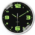 8 inch luminous wall clock with modern design and plastic casing