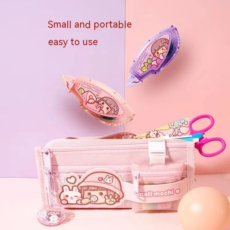 Dotting glue dispenser in juice colours with traceless double-sided adhesive for paper crafts