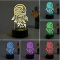 Acrylic dream catcher night light with colourful touch controls and remote operation