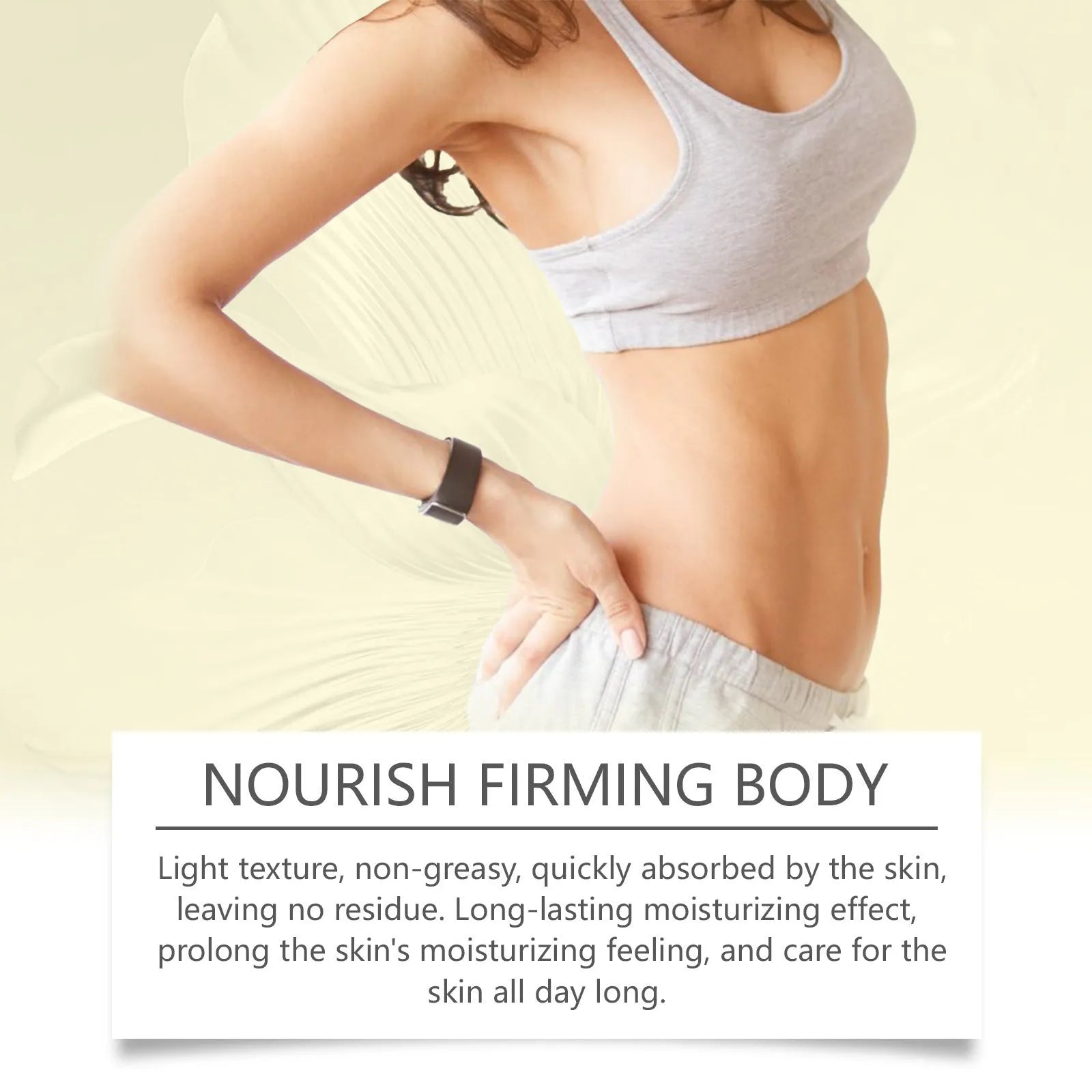 Body care kit with skincare oil and moisturising cream for nourishing and firming treatment