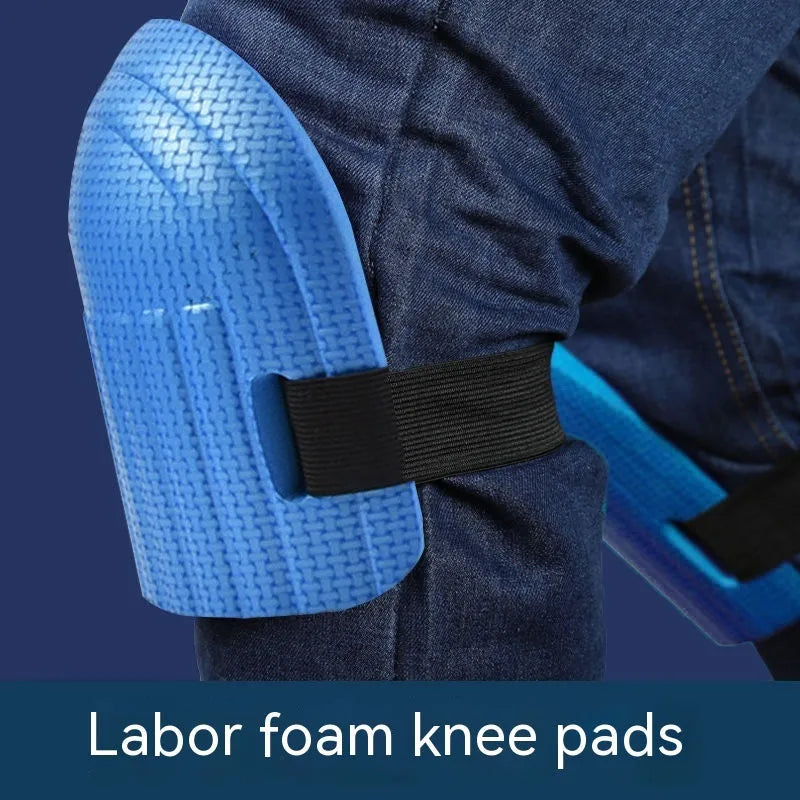 EVA rubber kneepads with 11mm foam cushion for auto repair and construction kneeling