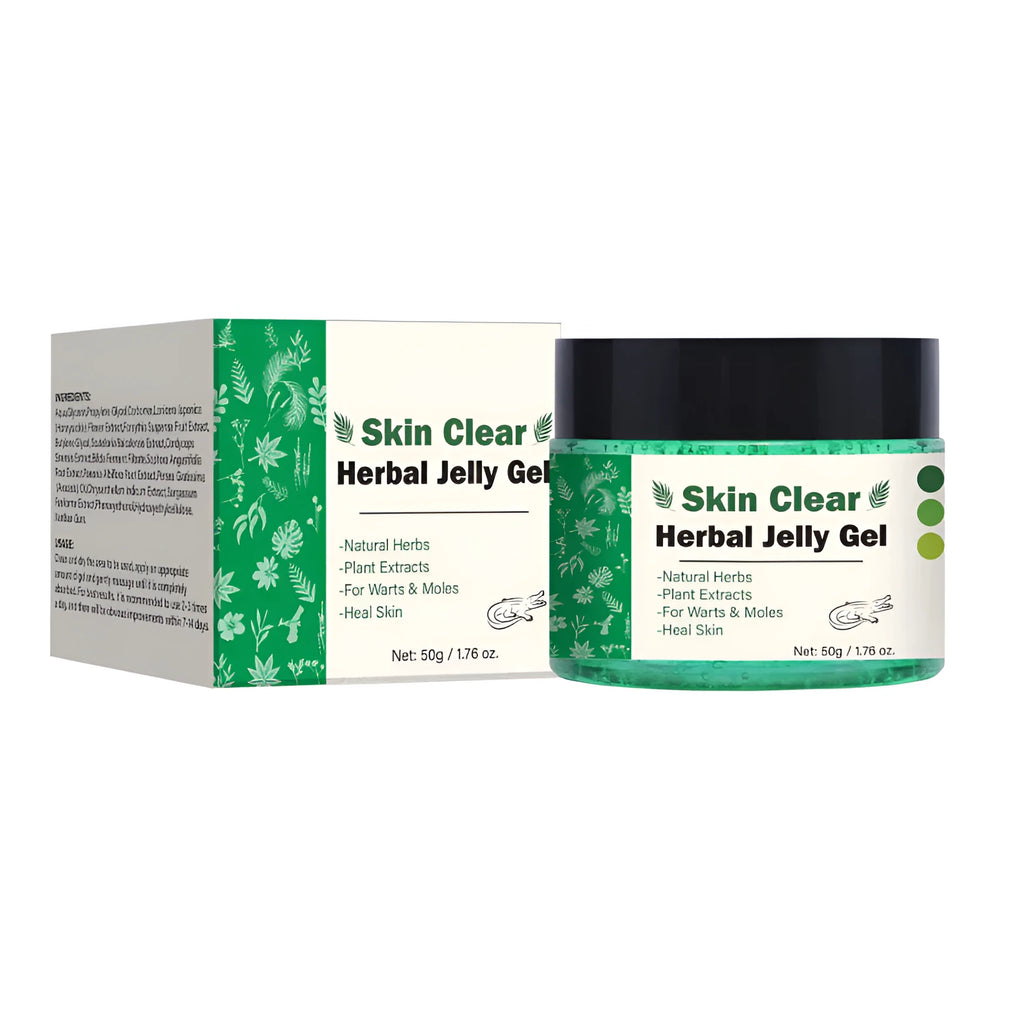 50g clear herbal gel skincare product for face and body hydration