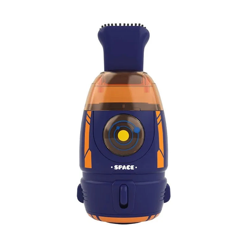 USB handheld desktop vacuum cleaner in blue colour with USB charging cable