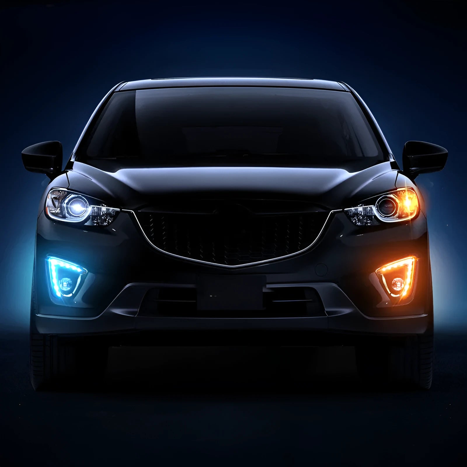 Mazda CX-5 daytime running light LED replacement bulbs showing electroplated white light options