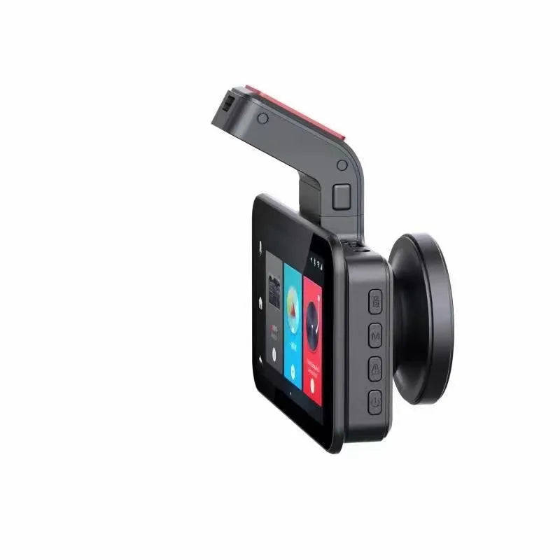 3-inch car dashboard camera with dual lens system for front and rear recording