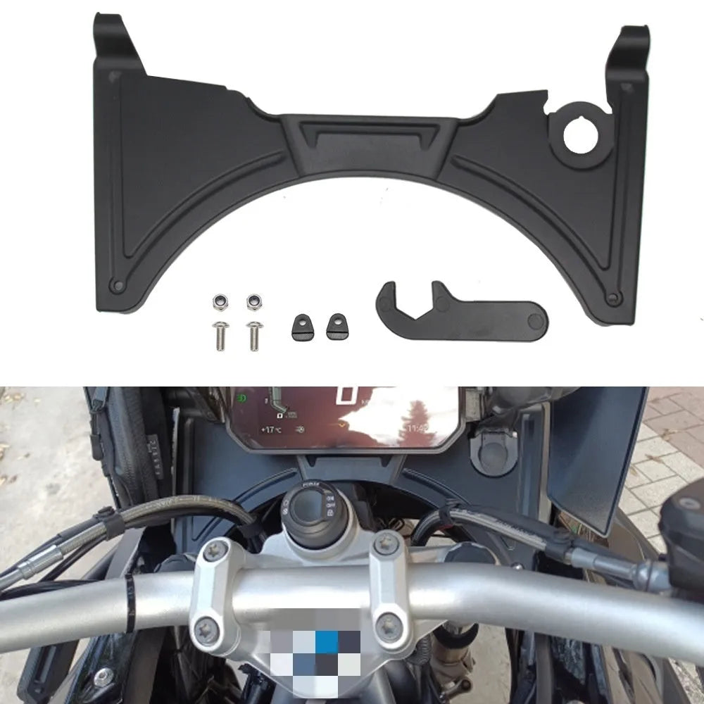 Black ABS plastic motorcycle cockpit fairing for BMW R1250GS and R1200GS models