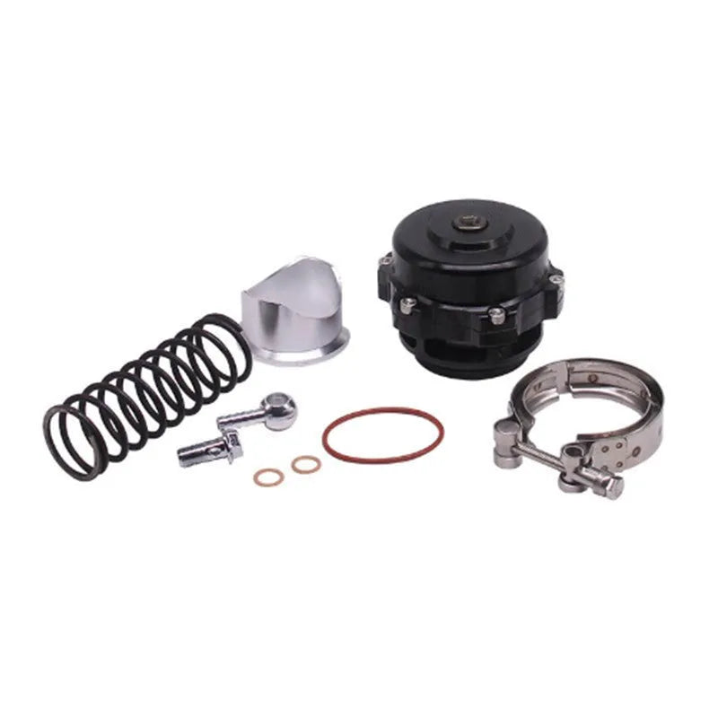 Aluminium alloy turbo blow-off valve in 50mm size showing colour options