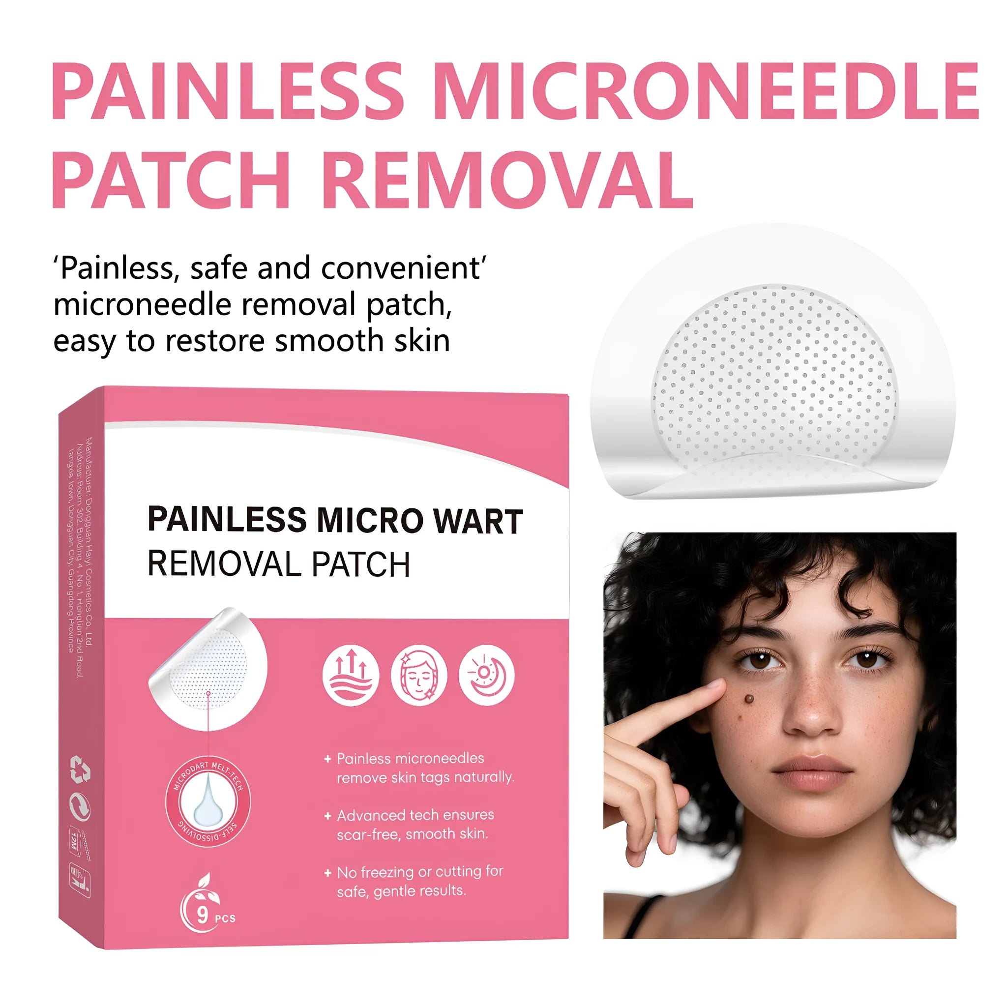 Pack of 9 gentle refreshing cleansing body nursing adhesive bandages for skin rejuvenation