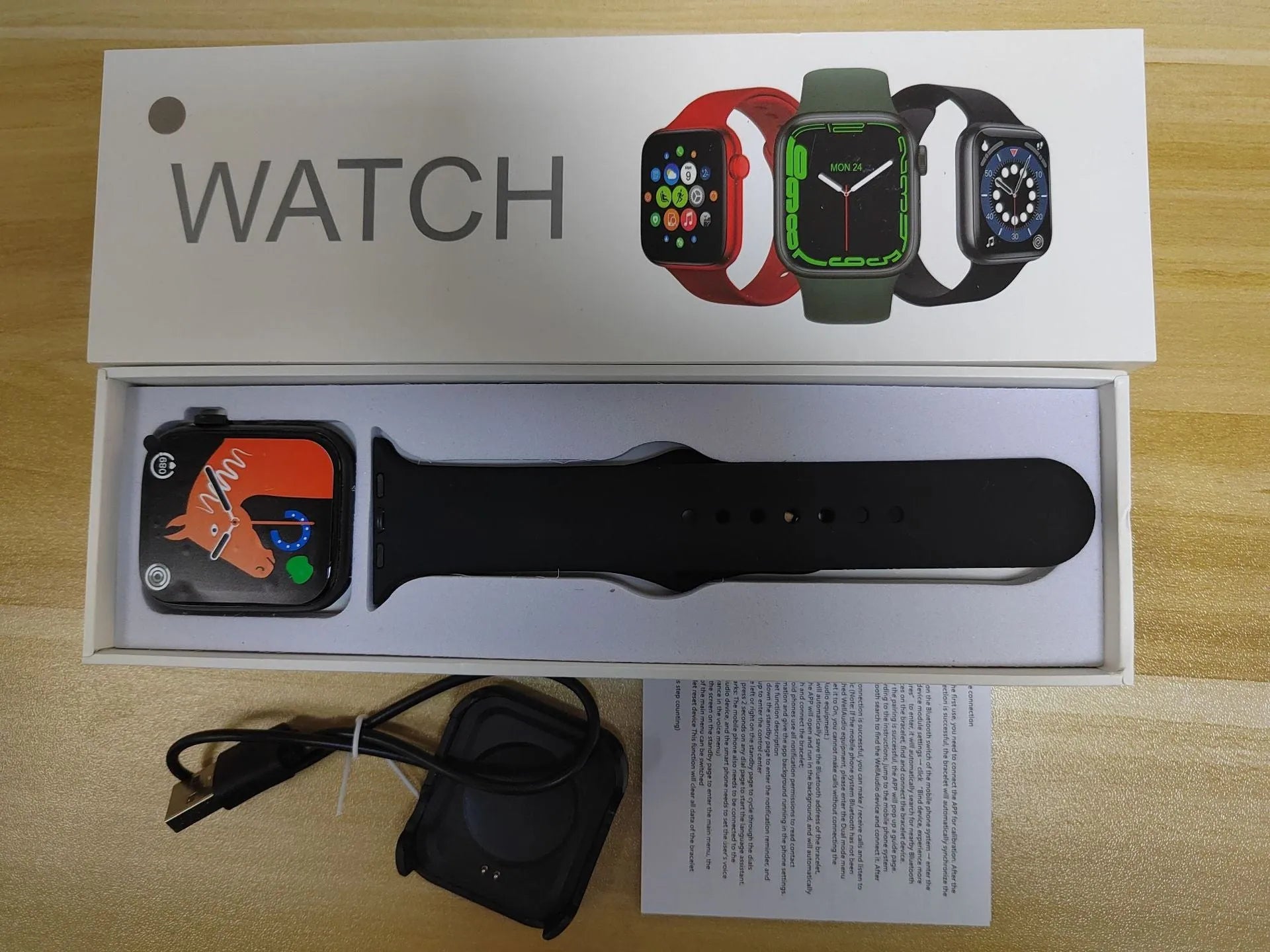 GT20 smartwatch with black alloy case and silicone band showing touch screen display