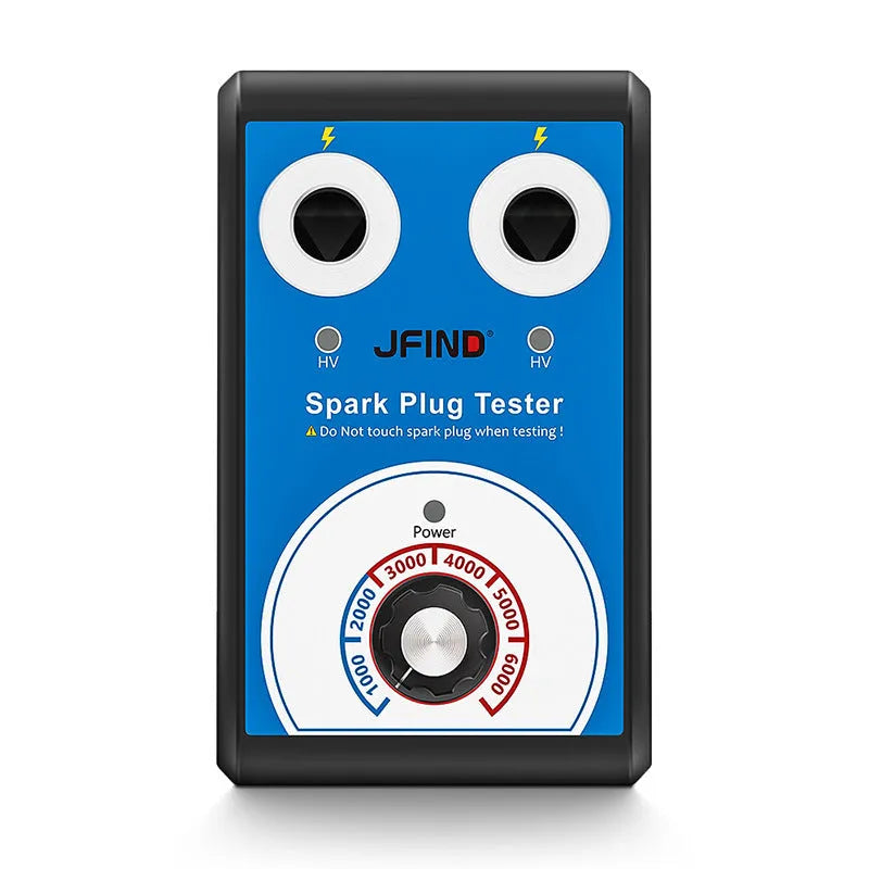 Car double hole plug ignition system detector for spark plug testing