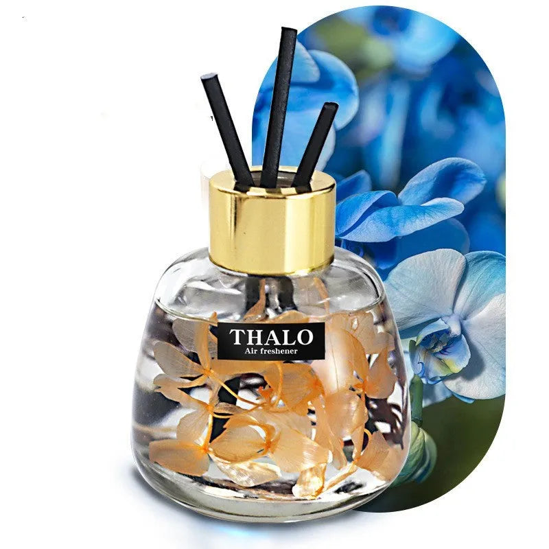 Glass car perfume ornament bottle with loose incense in six scent options