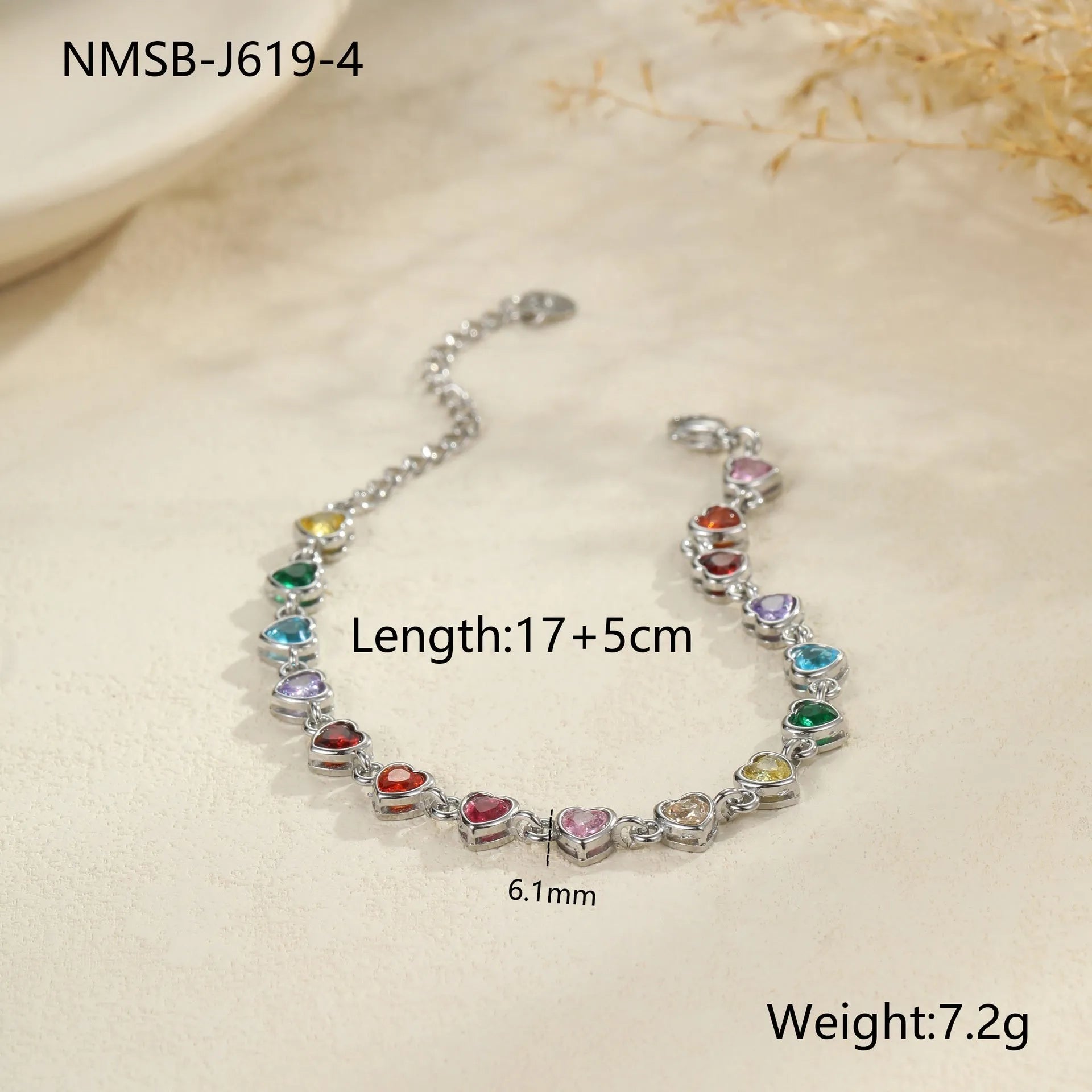 Electroplated stainless steel bracelet with geometric designs in gold or silver colour finishes