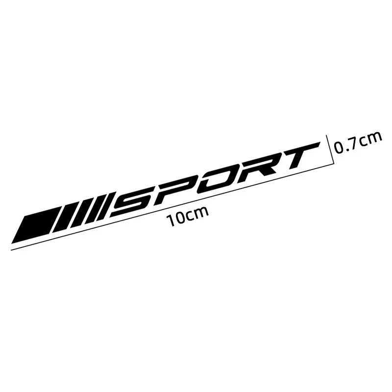 Sports design hollow car rim stickers in red, black and white colours for alloy wheel customisation