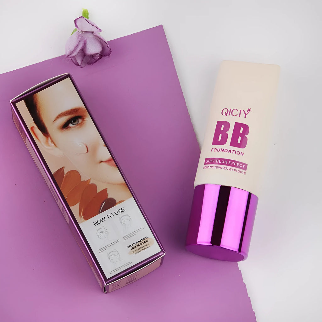 Feeding bottle liquid foundation BB cream with 10 colour options for brightening coverage