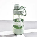 Heat-resistant plastic drinking cup with cartoon pattern in grey, green, or pink colours