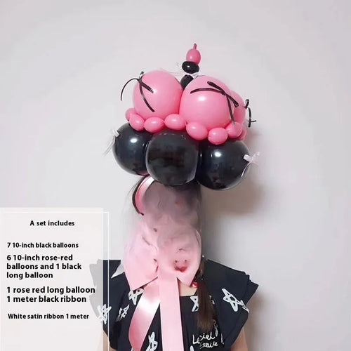 Balloon bouquet DIY decoration set with round shapes for cake centrepieces