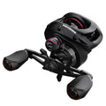 Drip wheel fishing reel with rocking wheel line in left and right hand wheel configurations
