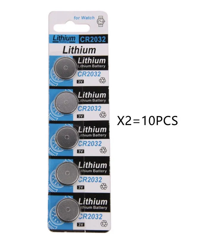CR2032 lithium button battery 5-pack for electronic scales and remote controls
