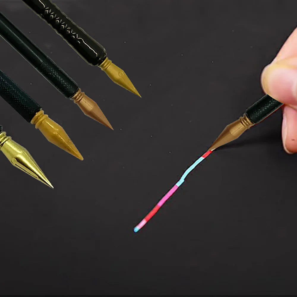 Polystyrene scratch pen for children's scratch art projects on paper