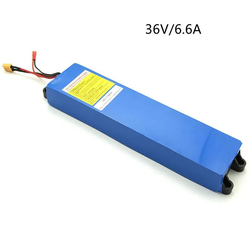 36V lithium battery pack for electric scooter replacement in black casing