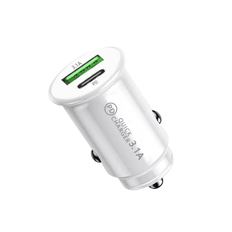 Black dual port USB car charger for vehicle lighter socket with 4.8A output