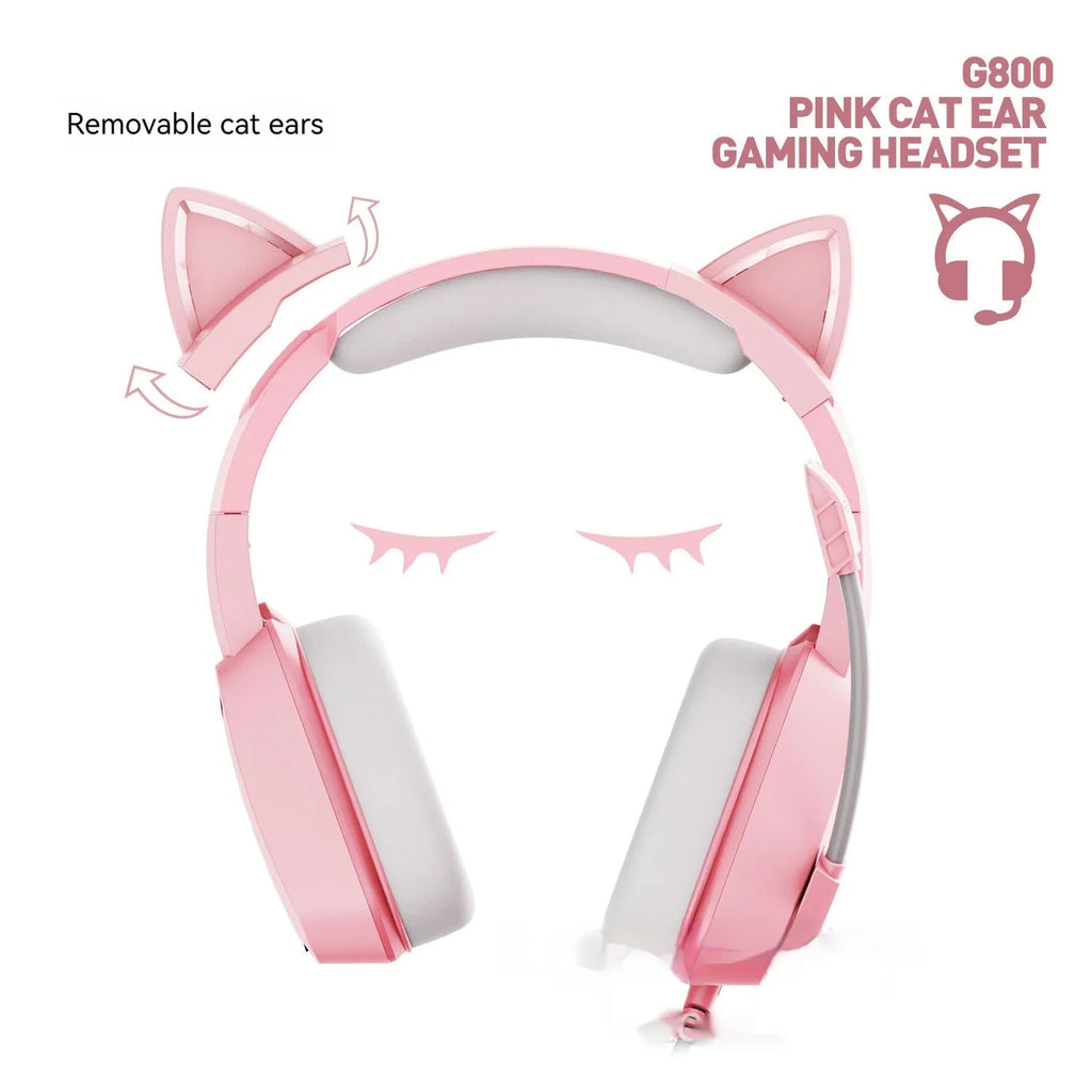 Headworn wired earphones with 50mm driver and line control, pink plextone finish, braided cable, L-shaped 3.5mm plug
